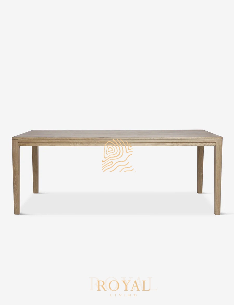 Reese Dining Table Jati Solid Wood Natural Royal Living Furniture