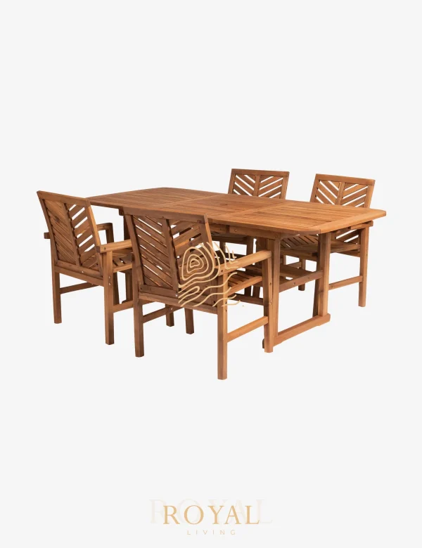 Alfonsi Meja Outdoor Kayu Jati, meja makan outdoor, meja makan kayu, meja makan taman, meja makan teras, meja makan kayu premium, meja makan minimalis, meja makan 8 kursi, meja makan cafe outdoor, furniture outdoor kayu, set meja makan kayu, meja makan villa, meja makan resort, meja makan modern, meja makan elegan, furniture kayu premium, royalliving