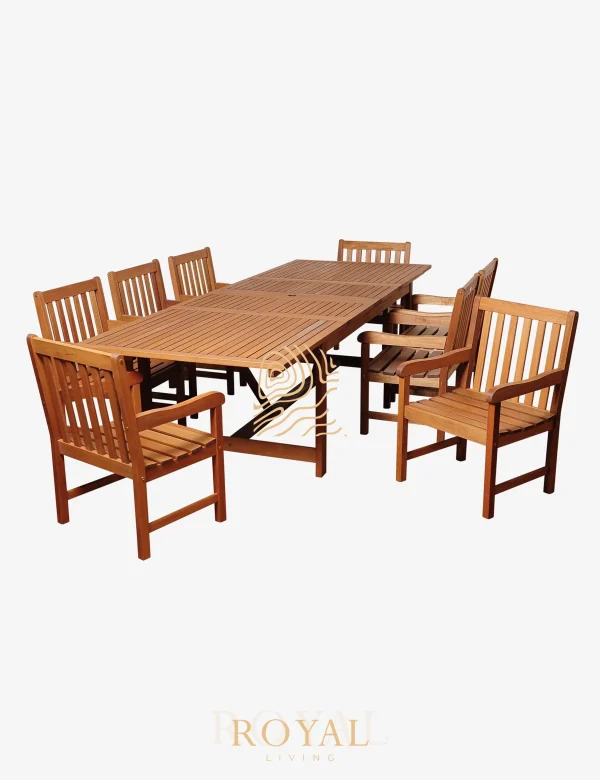 Anautica Dining Table Outdoor Kayu, meja makan outdoor, meja makan kayu, meja makan taman, meja makan teras, meja makan kayu premium, meja makan minimalis, meja makan 8 kursi, meja makan cafe outdoor, furniture outdoor kayu, set meja makan kayu, meja makan villa, meja makan resort, meja makan modern, meja makan elegan, furniture kayu premium.