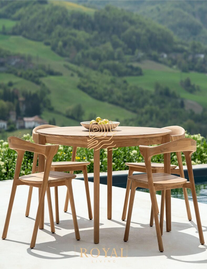 Crabok Round Dining Table Outdoor, round outdoor dining set, round outdoor dining table, outdoor dining table, outdoor dining table minimalis, round dining table teak wood, terrazzo dining table, Meja Outdoor cafe, Meja Cafe Outdoor Besi, Meja Kursi Cafe Outdoor Minimalis, Meja Kursi Cafe outdoor, Meja Makan, Meja Outdoor Lipat, meja cafe outdoor unik, meja cafe, desain cafe outdoor kekinian, payung cafe outdoor, meja kursi cafe unik, model meja makan outdoor, meja makan kayu jati, meja cafe kayu, meja makan outdoor terbaru, harga meja makan outdoor, gambar meja makan outdoor, desain meja makan, royal living