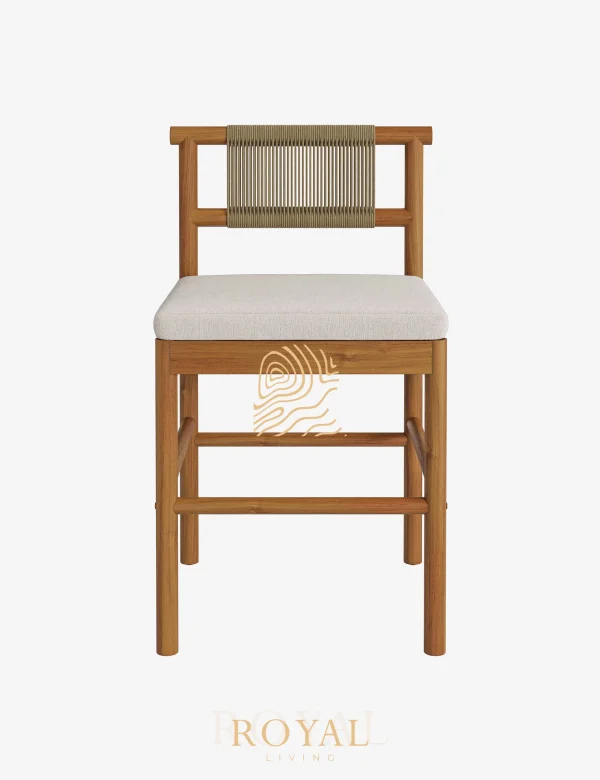 Elena Kursi Bar Kayu Jati Sandaran Tali Rope, Kursi Bar, Kursi Bar Kayu, Kursi Bar Minimalis, Bar Stool, Wooden Bar Stool, Kursi Cafe, Kursi Restoran, Kursi Kitchen Set, Kursi Kitchen Island, Kursi Counter, Kursi Bar Modern, Kursi Bar Scandinavian, Kursi Japandi, Kursi Kayu Jati, Kursi Rope, Furniture Kayu, Furniture Minimalis, Furniture Modern, Premium Furniture, Royal Living