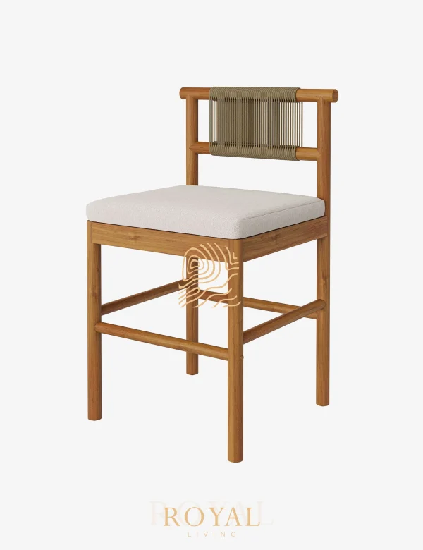 Elena Kursi Bar Kayu Jati Sandaran Tali Rope, Kursi Bar, Kursi Bar Kayu, Kursi Bar Minimalis, Bar Stool, Wooden Bar Stool, Kursi Cafe, Kursi Restoran, Kursi Kitchen Set, Kursi Kitchen Island, Kursi Counter, Kursi Bar Modern, Kursi Bar Scandinavian, Kursi Japandi, Kursi Kayu Jati, Kursi Rope, Furniture Kayu, Furniture Minimalis, Furniture Modern, Premium Furniture, Royal Living